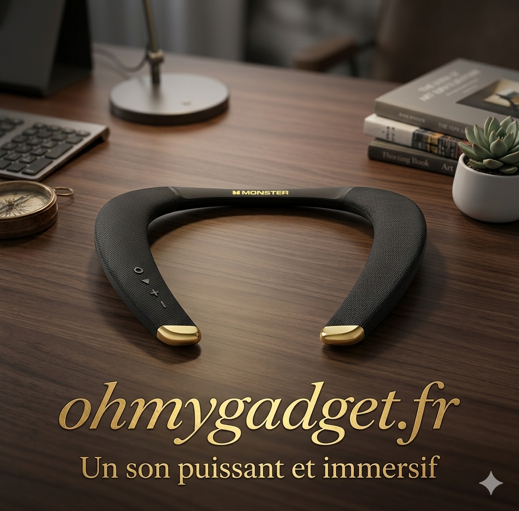 Monster Boomerang - Casque Bluetooth Tour de Cou | Son Immersif & Confort Absolu