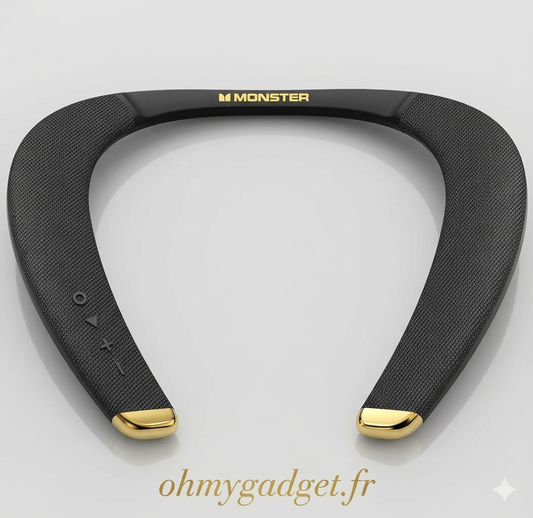 Monster Boomerang - Casque Bluetooth Tour de Cou | Son Immersif & Confort Absolu