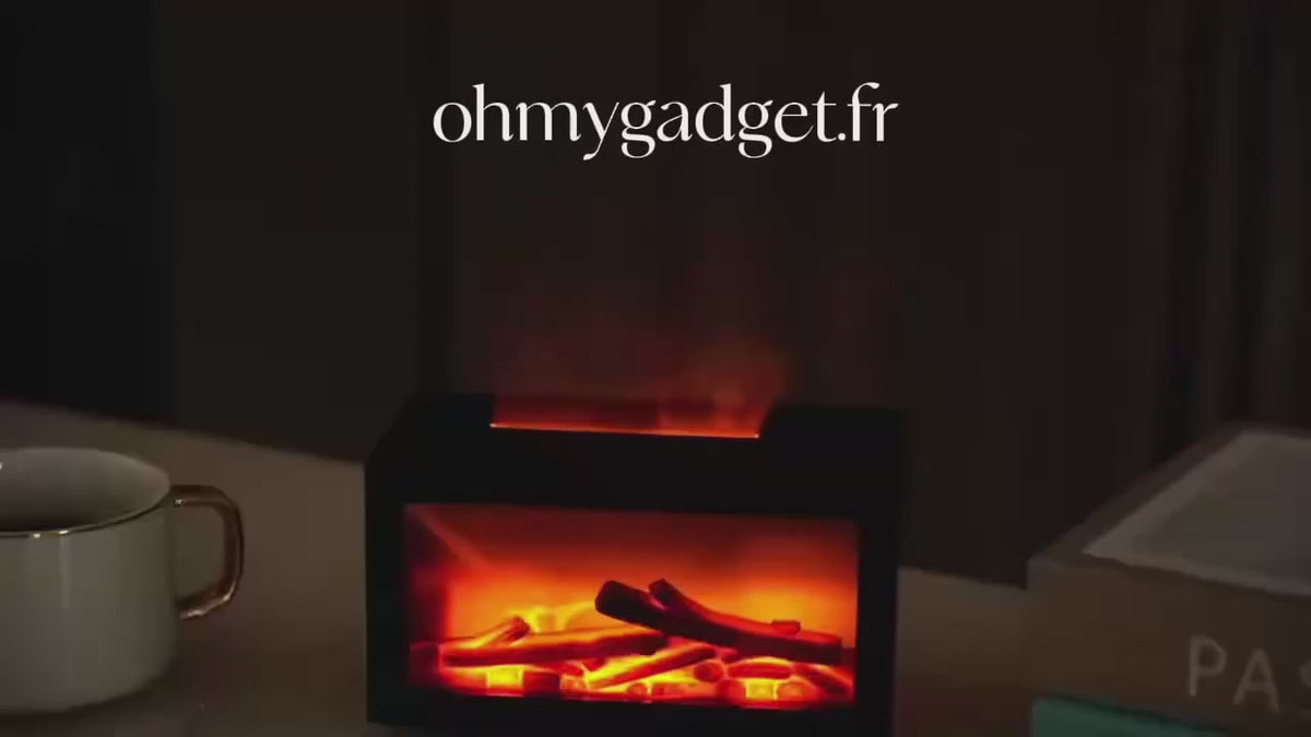 Cheminée Diffuseur d’Huiles Essentielles | Effet Flamme Relaxant & Ambiance Cocooning